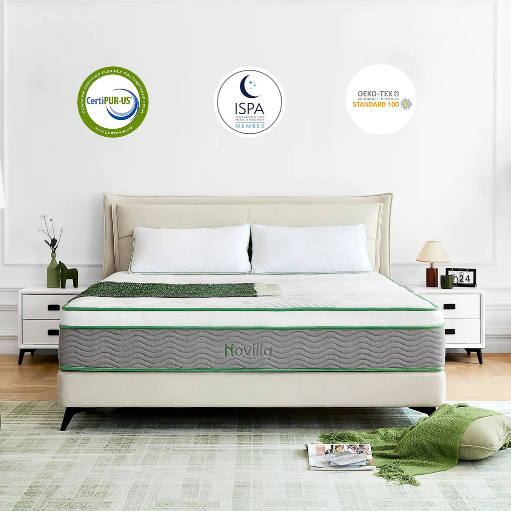 Queen Size Memory Foam Hybrid Mattress A21215