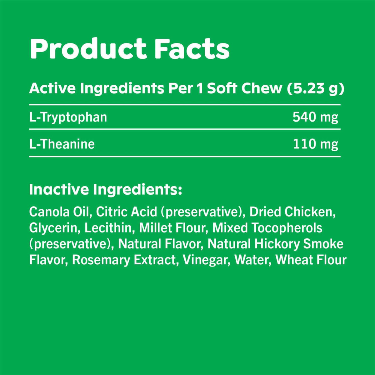 Calming Chews for Dogs Chicken Flavor A99963