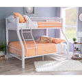 Twin Over Full White Bunk Bed H1401