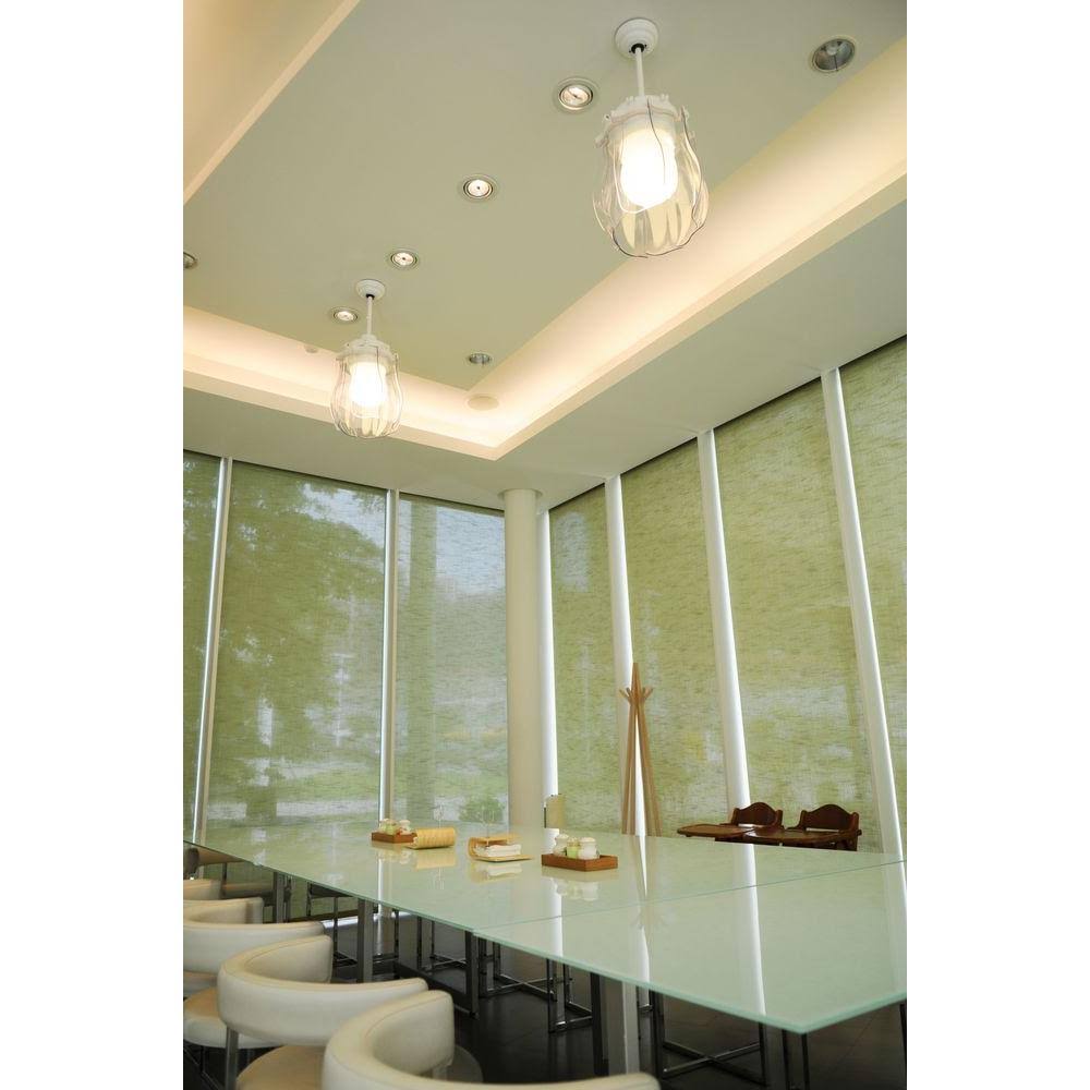 Retractable Ceiling Fan with Plastic Transparent Blades E2689