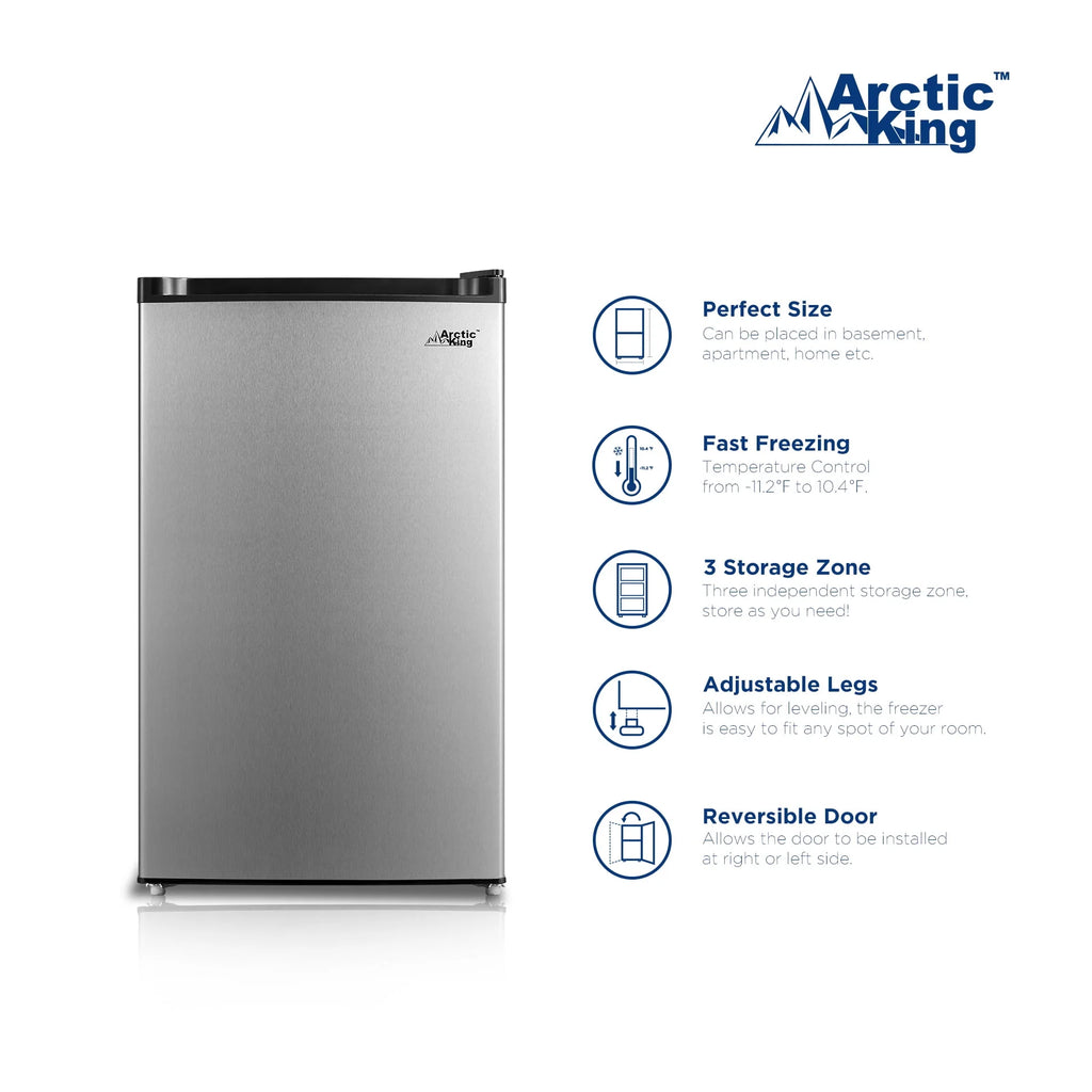 3.0 Cu ft Upright Freezer White N1775