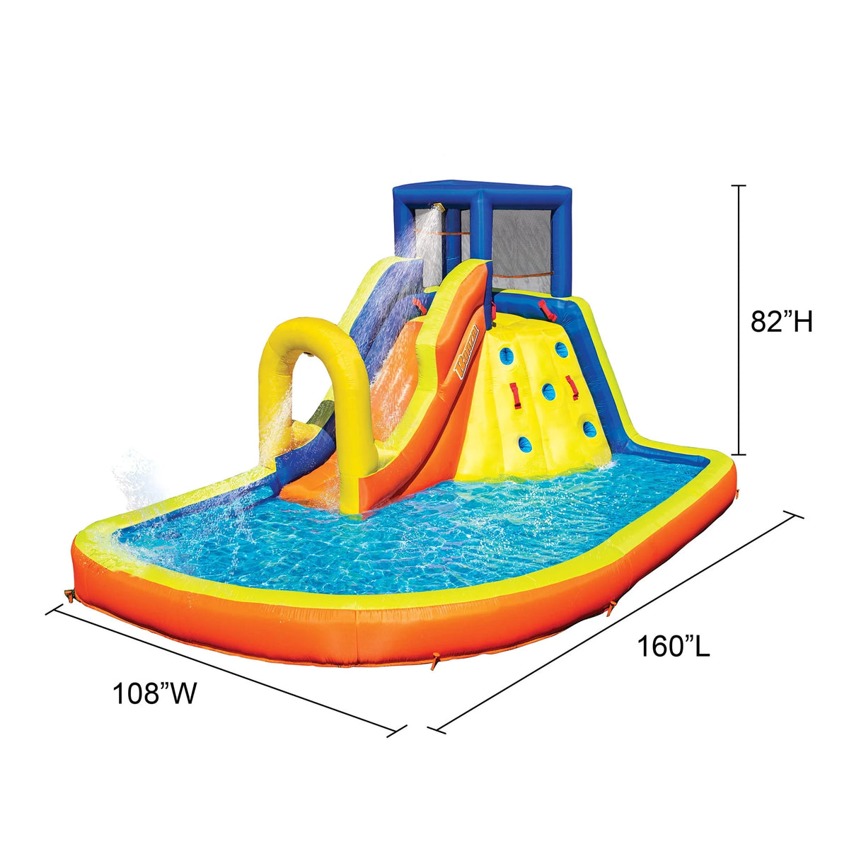 Inflatable Water Park Play Center with Water Slide & Climbing Wall K882