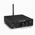 320 Watts Bluetooth 5.0 Stereo Audio Receiver Amplifier 2.1 CH Mini Hi-Fi Class D Integrated Amp for Home Passive Speakers Powered Subwoofer K4132
