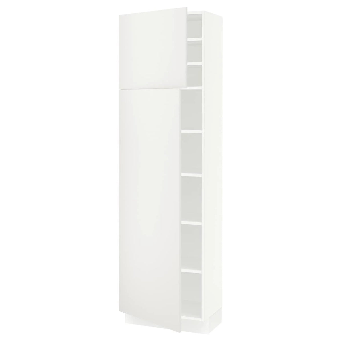 White High Cabinet with Shelves and 2 Doors Z80720