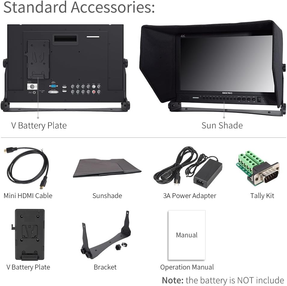 17.3 Inch 1920x1080 Desktop Monitor with 3G-SDI HDMI AV YPbPr R319932