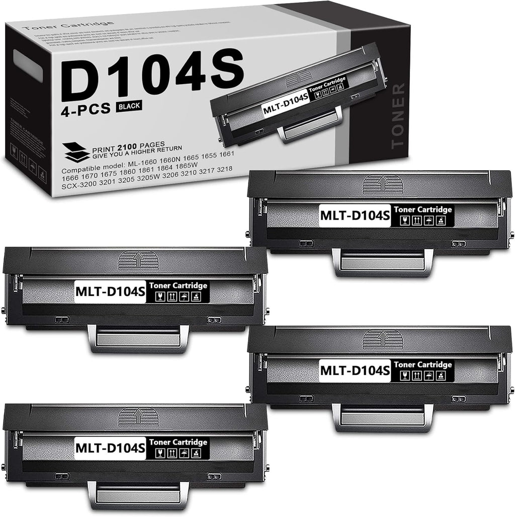 4 Pack Black Toner Cartridge E455387