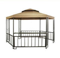 Hexagon Gazebo Replacement Canopy Top and Side Mosquito Netting Set I3575