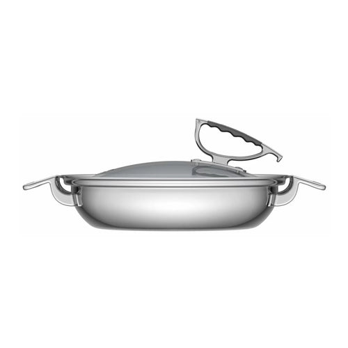 12-Inch Dual Handle Casserole Pan with Glass Lid A907469