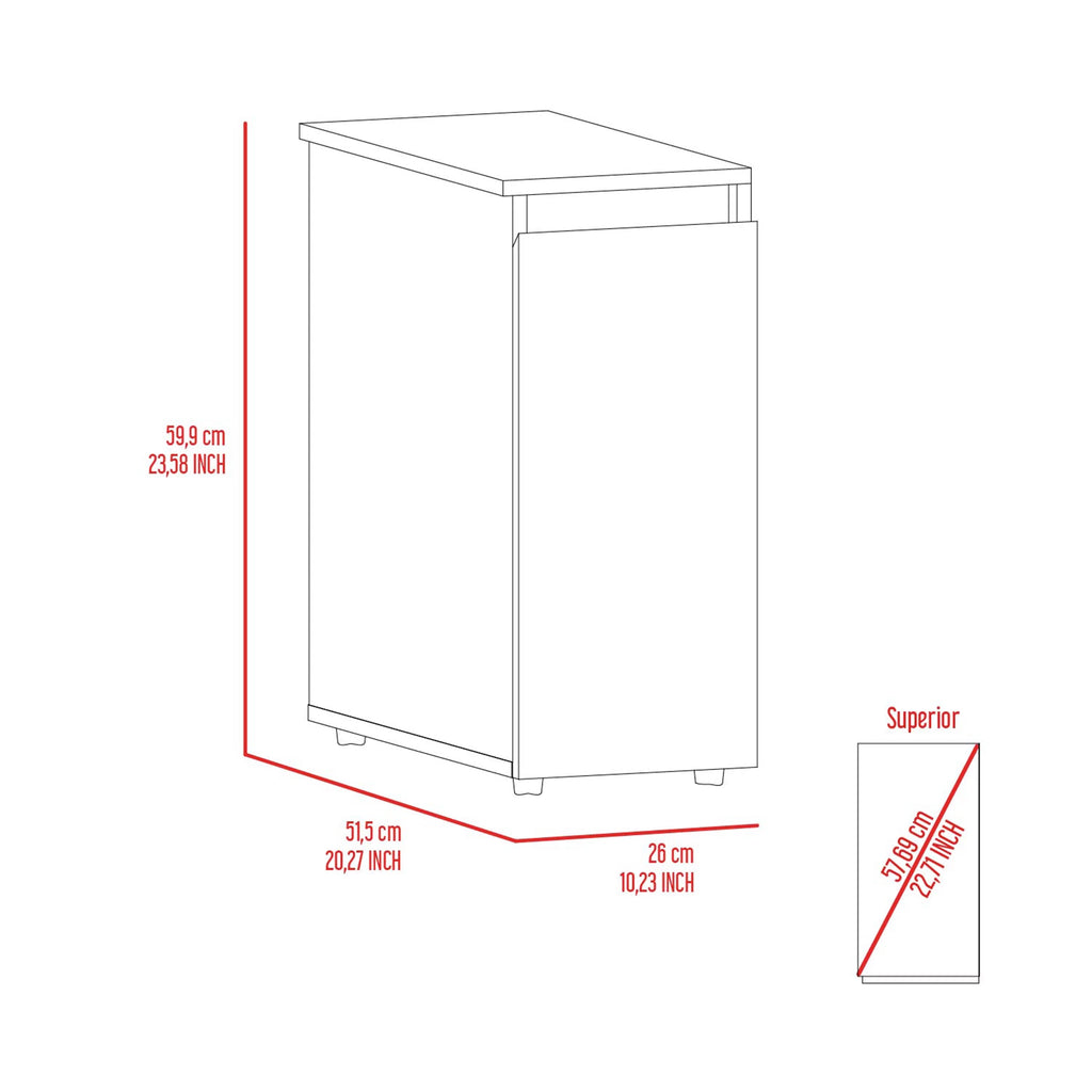 White Bathroom Storage Cabinet H80997