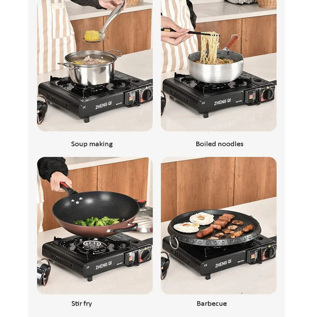 Portable Dual Fuel Single Burner Camping Stove H36429