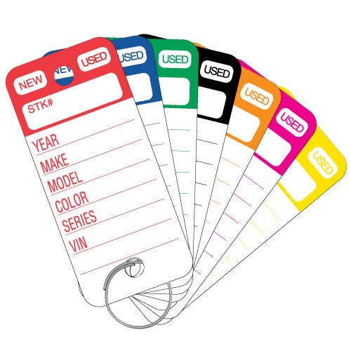 Plastic Key Tags V902