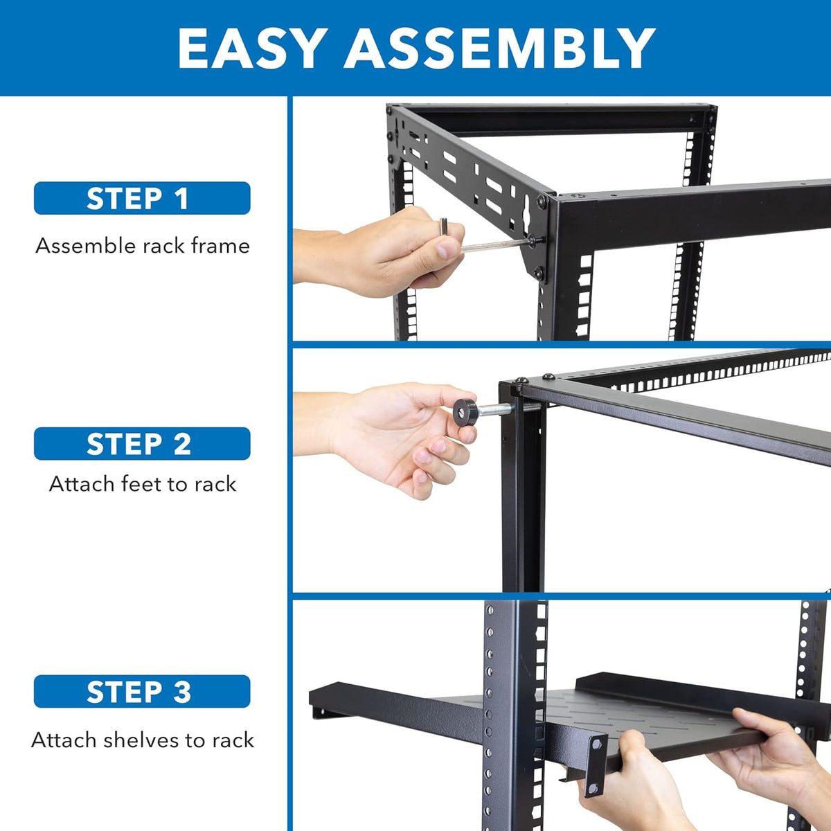 15U Server Rack with 2 Shelves N902622