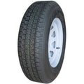 Tire ST205/75R15 6PR on 15x5.5 White Spoke Wheel S463164