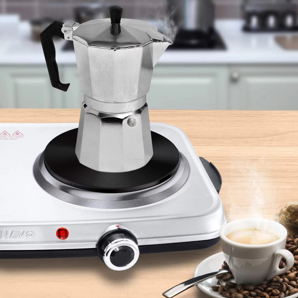 1800W Electric Double Burner Stainless Steel Hot Plate H719134