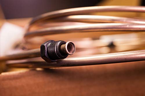 25 ft 1/4 Copper-Nickel Brake Line Tubing Coil and Fitting Kit T4595