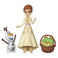 Frozen 2 Anna and Olaf Small Doll Playset with Travel Basket Accessory O44016