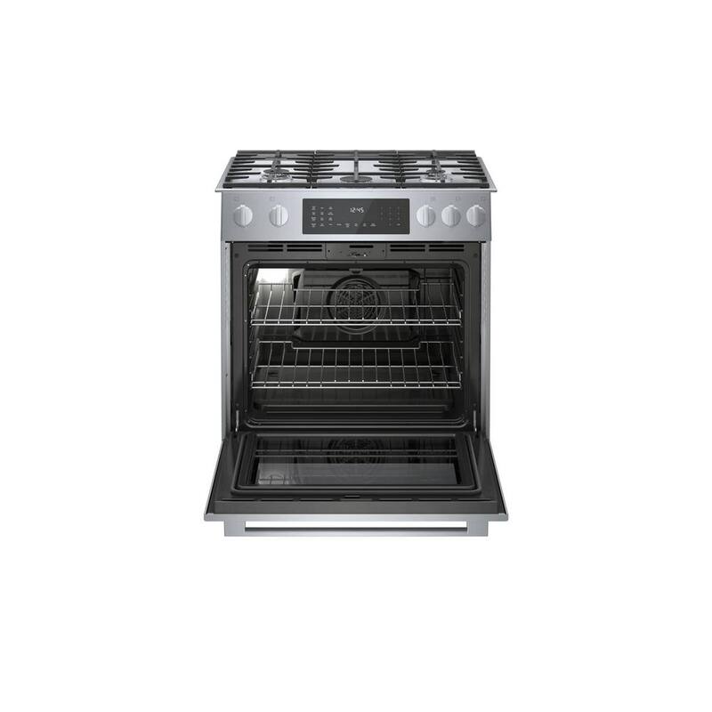 30 in. 4.6 cu. ft. Slide-In Dual Fuel Range with Convection Oven Stainless Steel C160