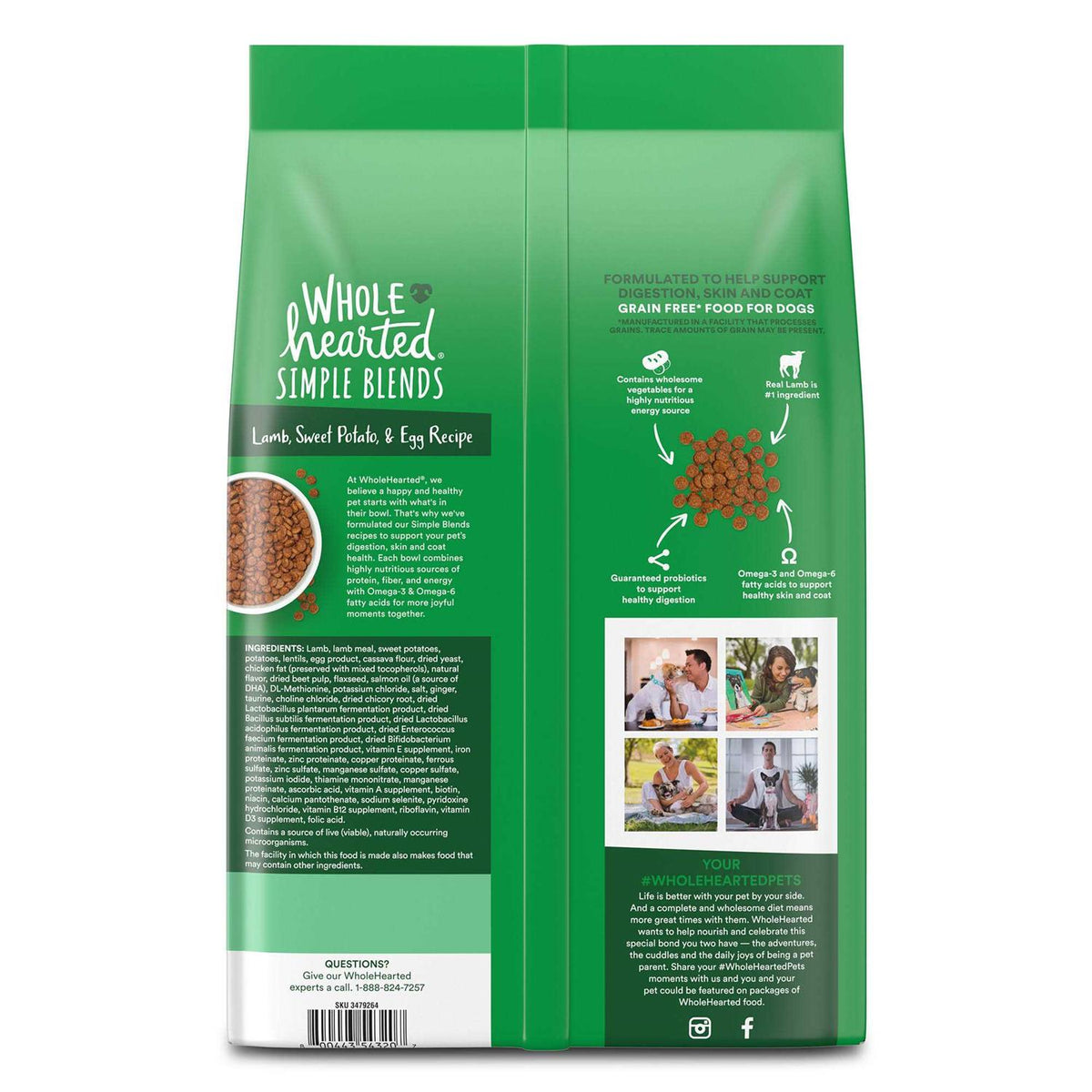Lamb Sweet Potato & Egg Recipe Dry Dog Food H35825