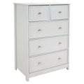 Gray 5 Drawer Dresser D282