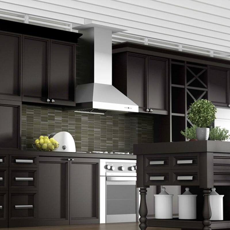 30 in. 400 CFM Convertible Wall Mount Range Hood Stainless Steel U914