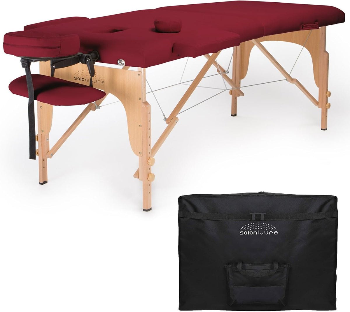 Black Portable Folding Massage Table with Carrying Case H52994