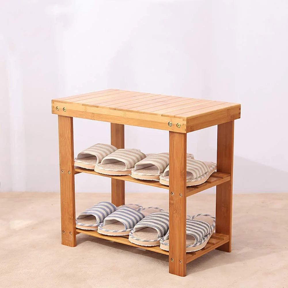 Bamboo Shoe Bench Rack K721247