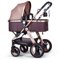 Convertible Bassinet Stroller Compact Single Baby Carriage Toddler Seat Stroller Luxury Pram E6861