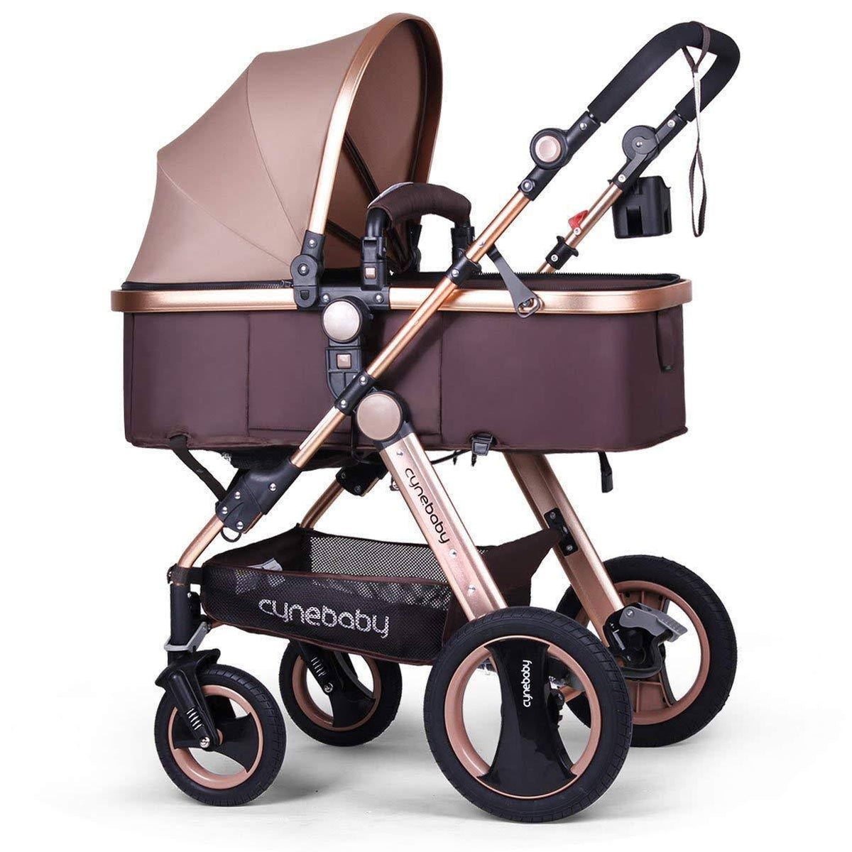 Convertible Bassinet Stroller Compact Single Baby Carriage Toddler Seat Stroller Luxury Pram E6861