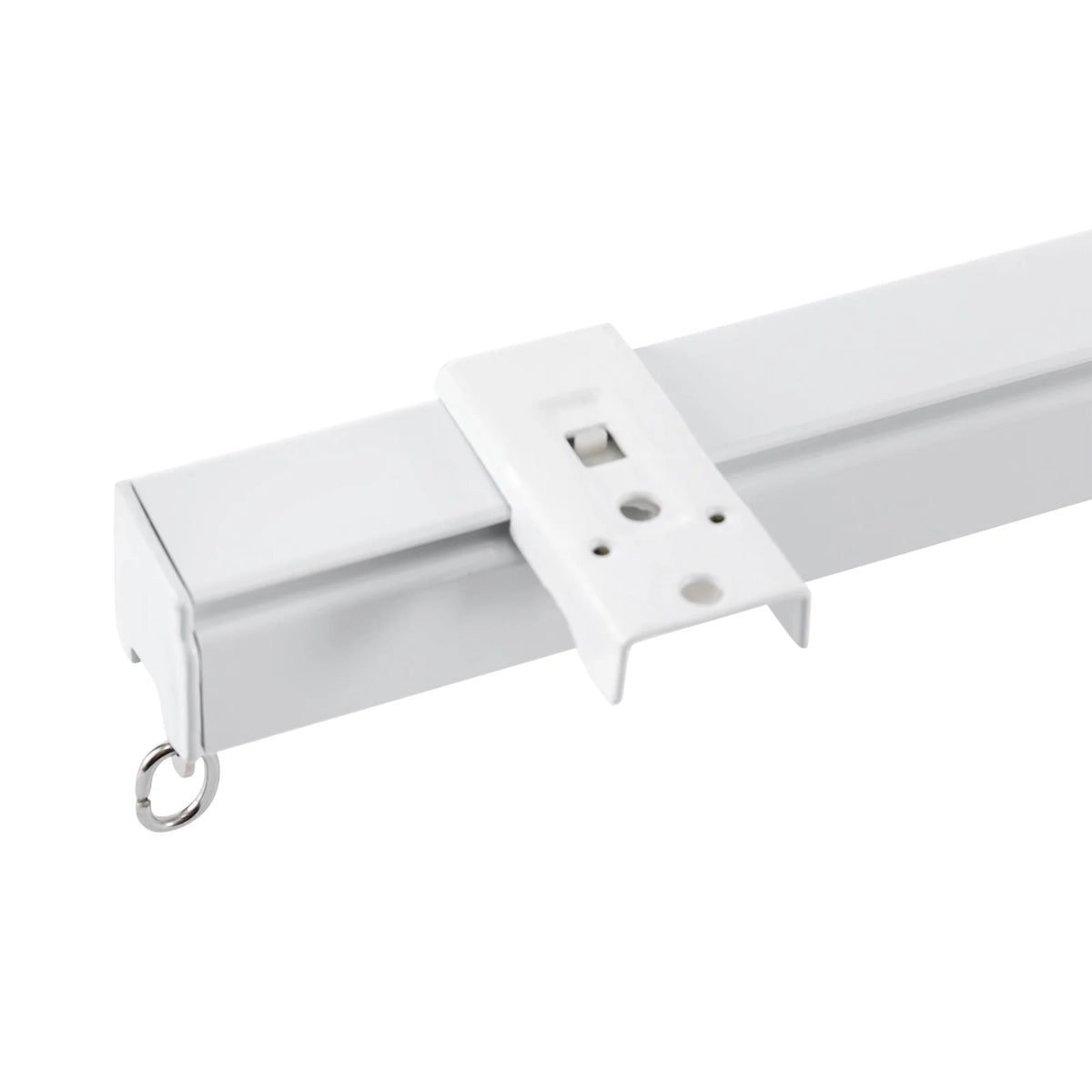 White Ceiling Mount Curtain Track Kit with Hooks R3132