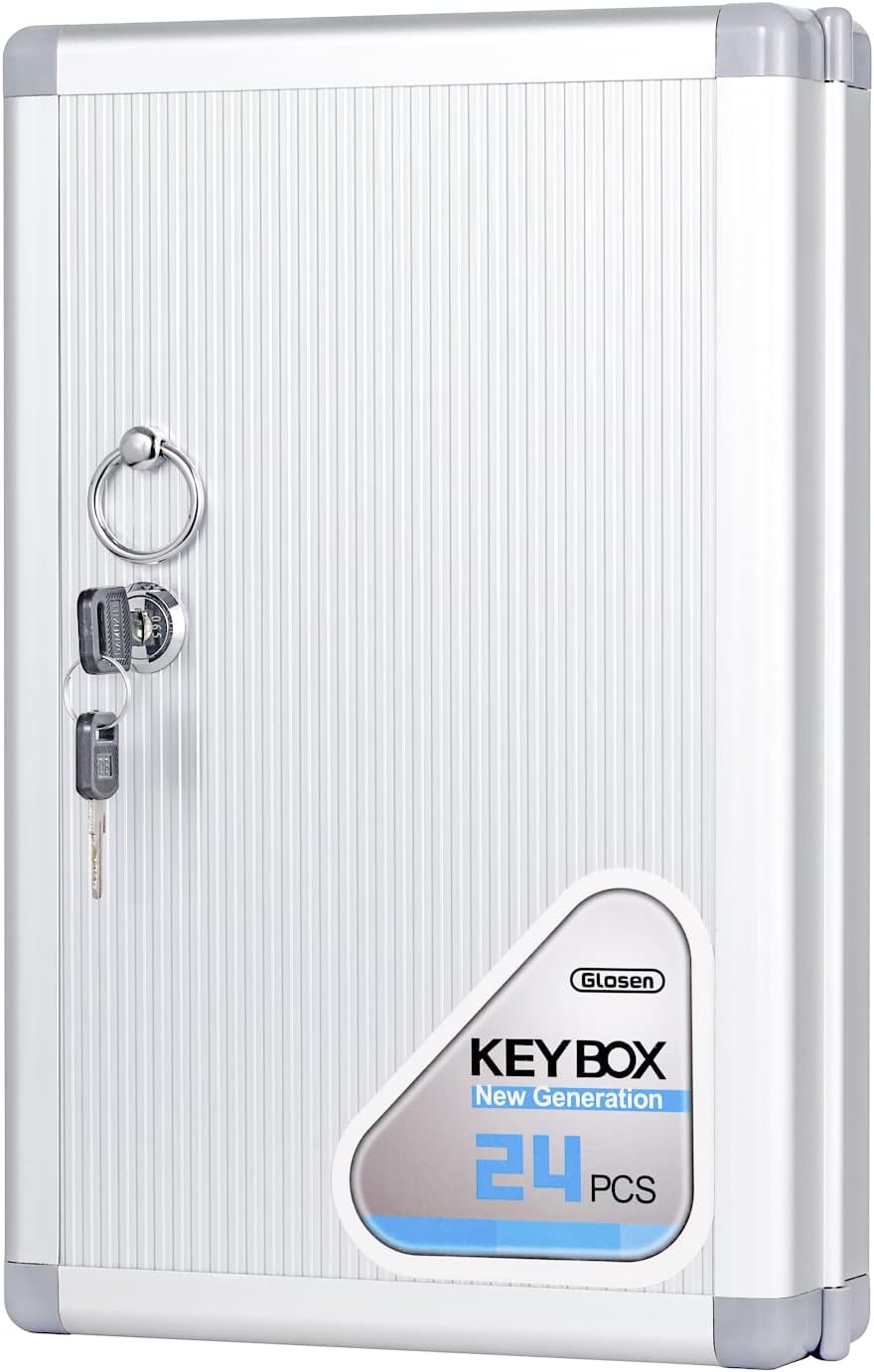 Key Lock Box, Key Cabinet Wall Mount with Key Tag S892