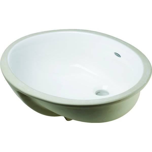 16 x 19 x 22 Oval Undermount Lavatory Sink White China V372