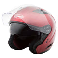 Open-Face Helmet Candy Red N54561