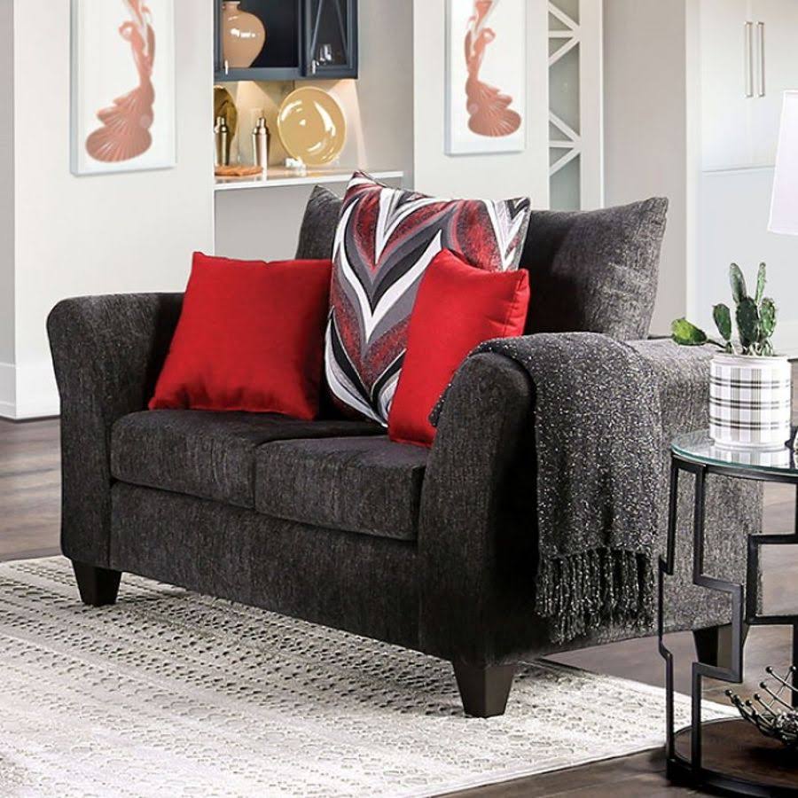 Gray Loveseat S11190