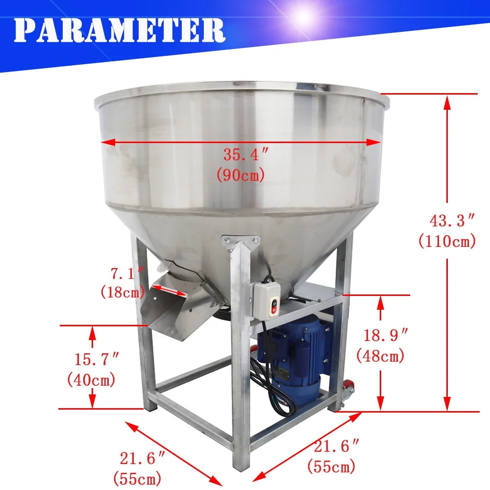 Stainless Steel 220V Feed Mixer H815