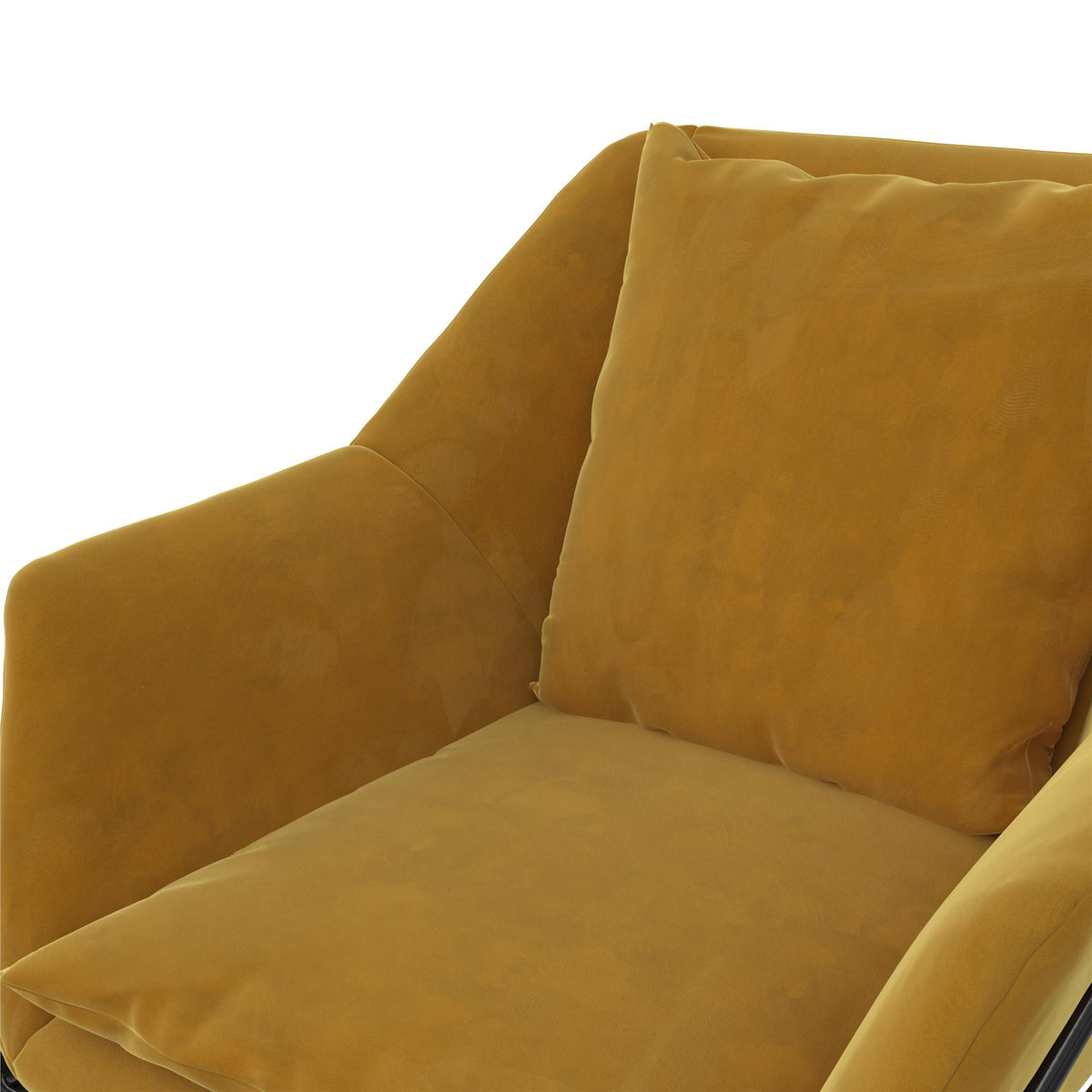 Mustard Yellow Velvet Accent Chair G441713