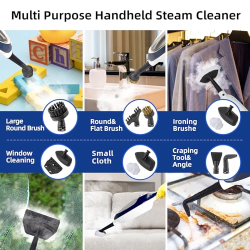 10-in-1 Floor Steamer Detachable Multi-Purpose Handheld Steam Cleaner with 11 Accessories M16675