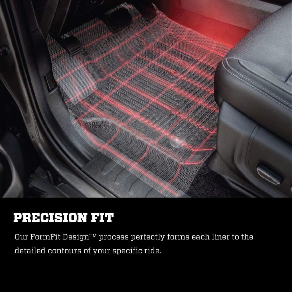 Black 2nd Seat Full Coverage Floor Liner for 2009-2014 Ford F-150 SuperCrew Cab V844
