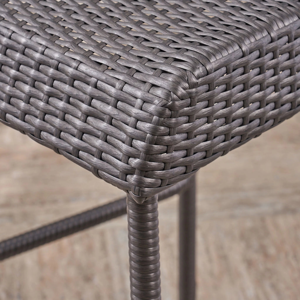 29.5 Inch Wicker Barstools Set of 2 J3081