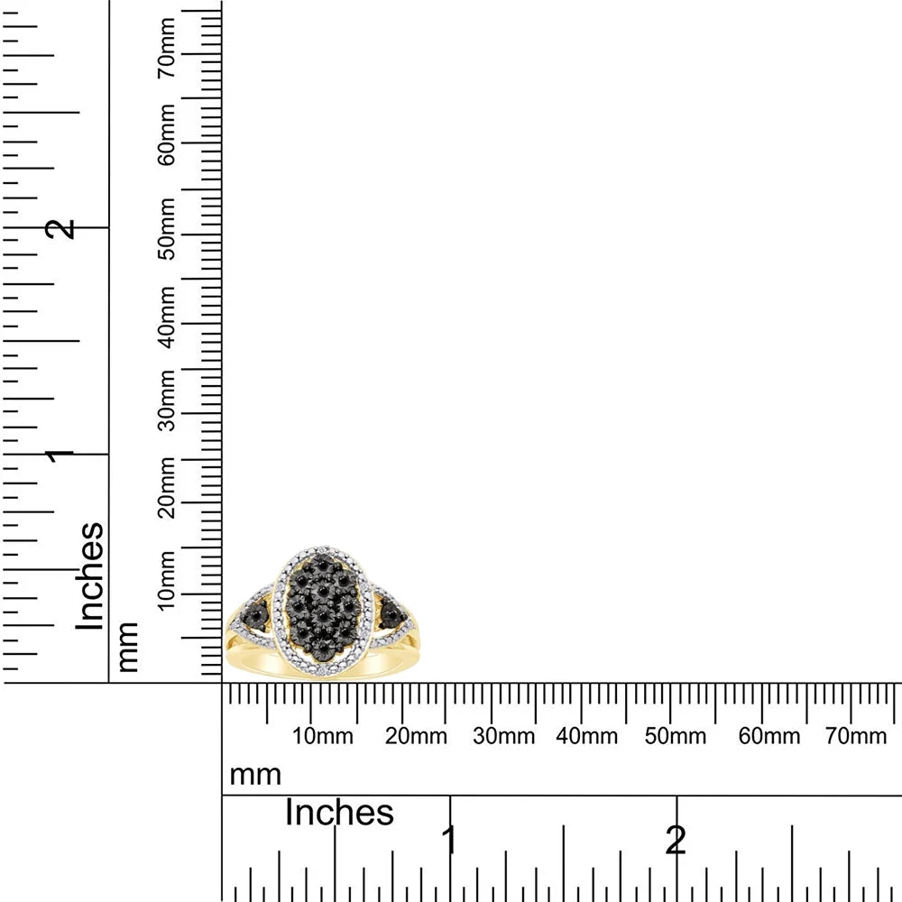 Oval Frame Cluster Engagement Ring B379