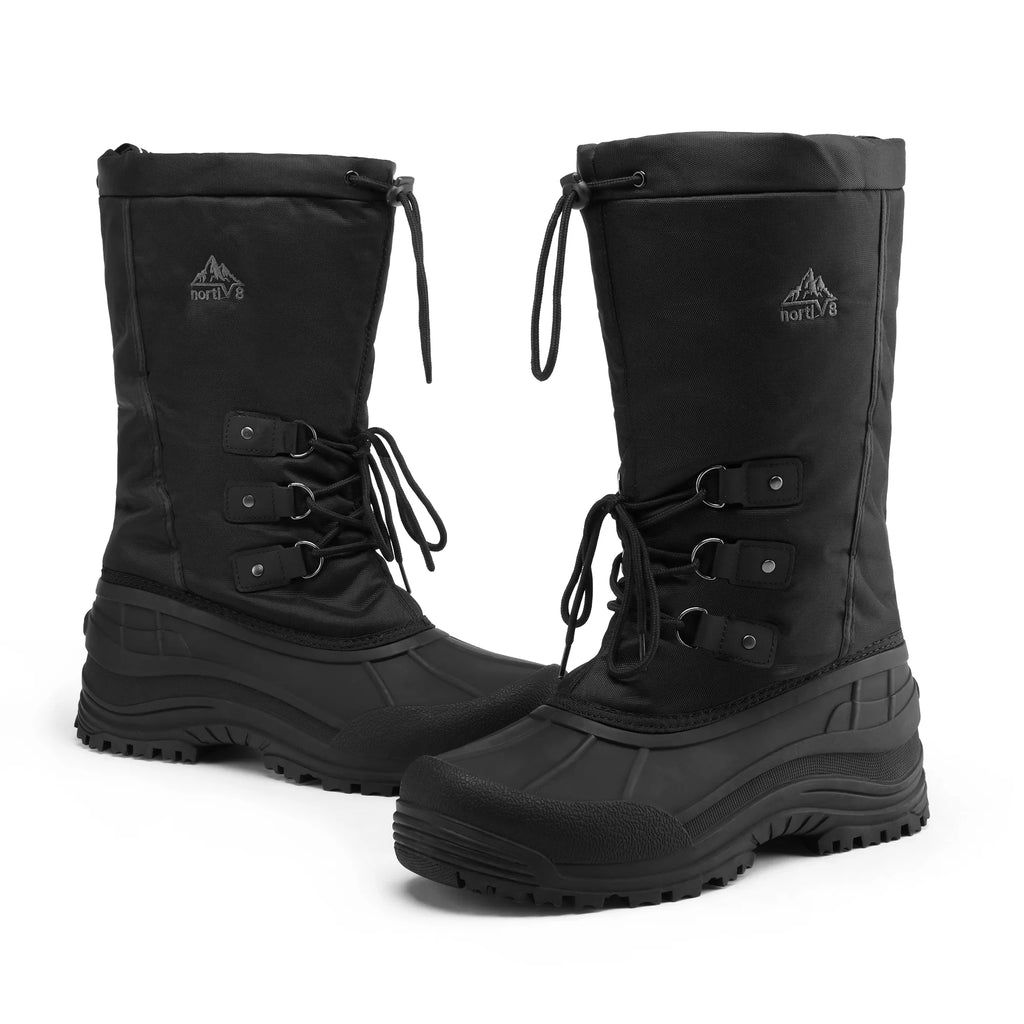 Black Waterproof Winter Snow Boots U37758