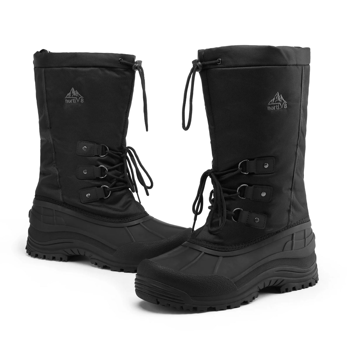 Black Waterproof Winter Snow Boots U37758
