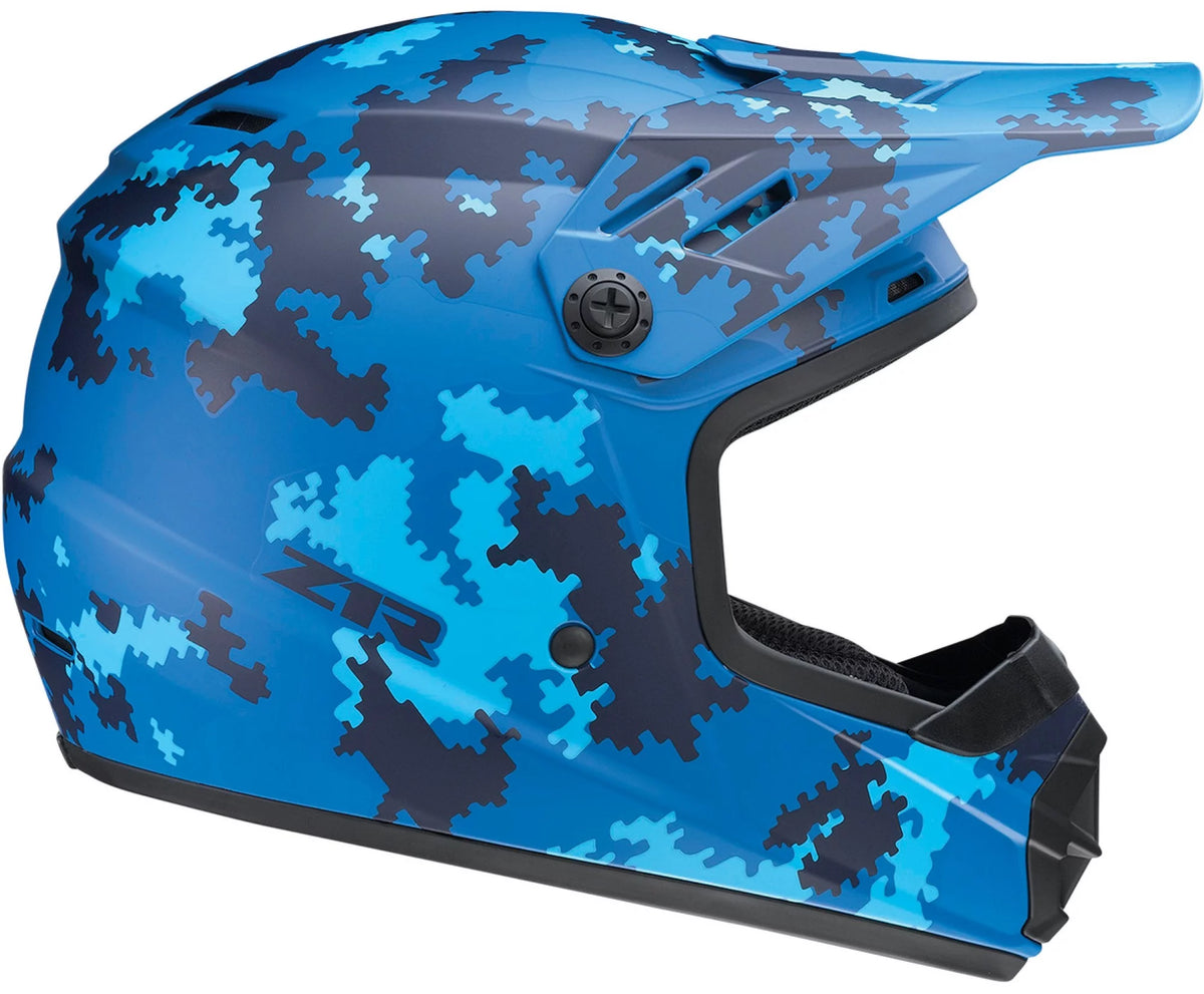 Youth MX Offroad Helmet Blue MD H424