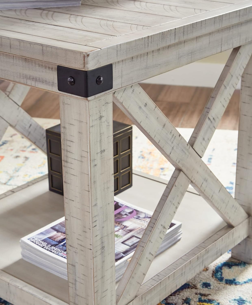 Whitewash End Table N85208