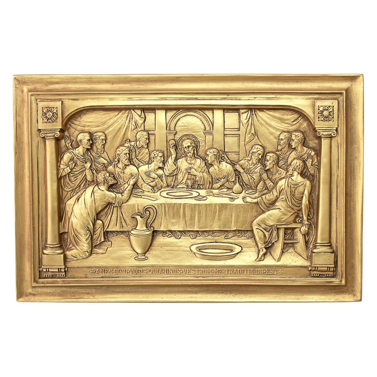 Jesus and The Apostles Last Supper Wall Sculpture T2704