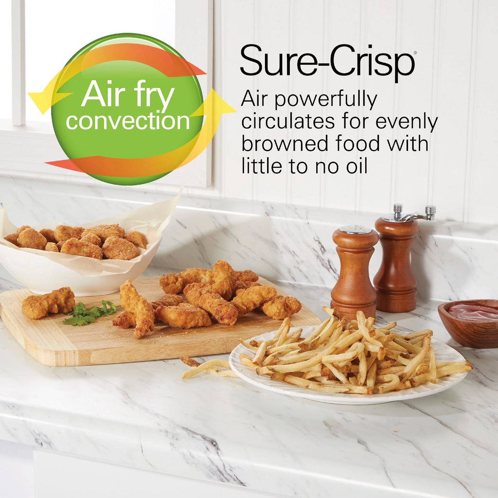 Sure-Crisp Air Fryer Toaster Oven, 6 Slice, Stainless Steel R763336