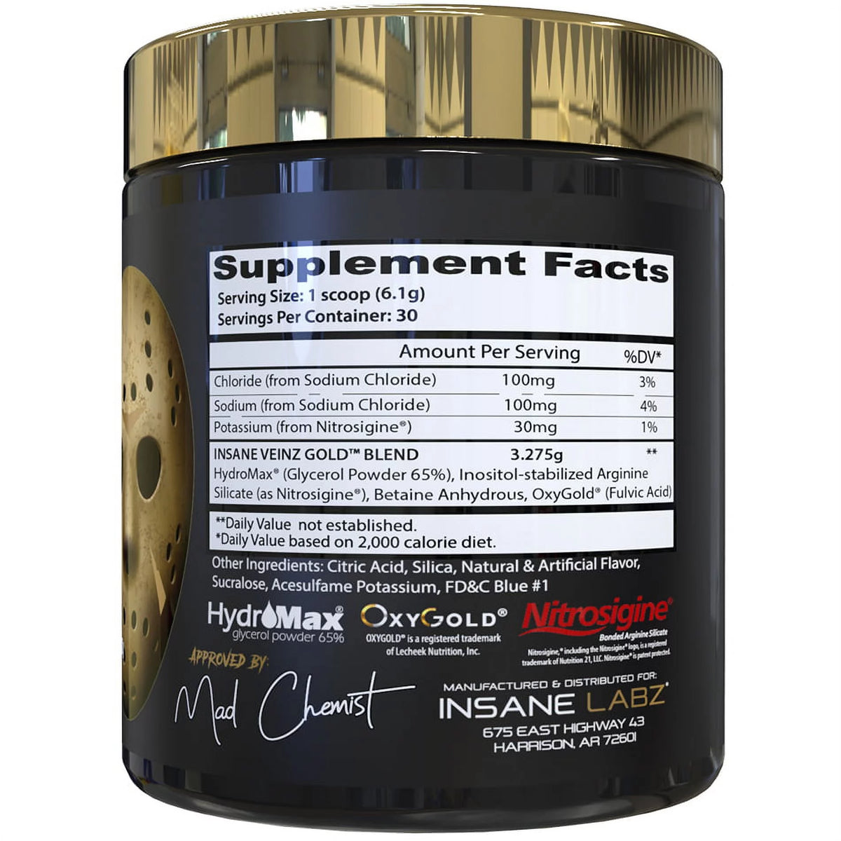 Non Stim Nitric Oxide Boosting Pre Workout D9653