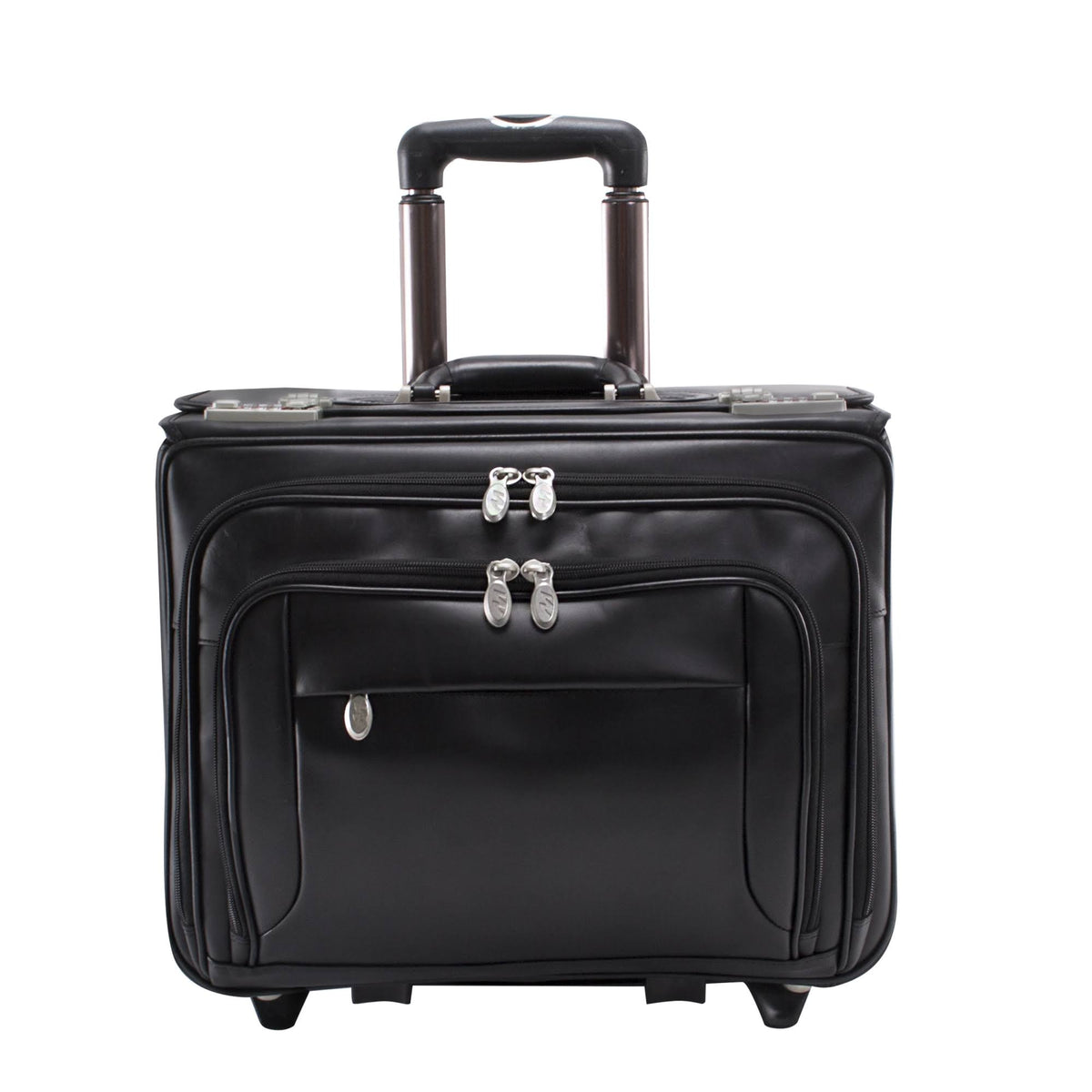 Black Leather Wheeled H99663