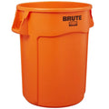 Orange Round Vented Trash Can B906