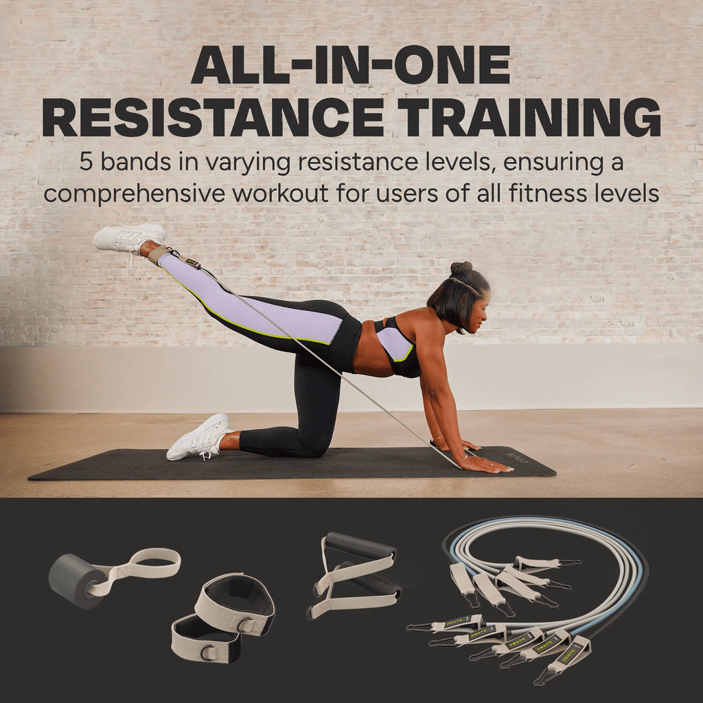 Resistance Bands with Handles, 5 Piece Band Set L360