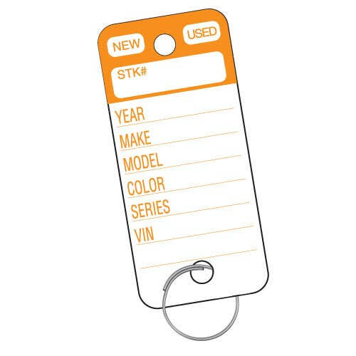 Plastic Key Tags V902